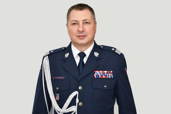 Zdjęcie portretowe Komendanta Wojewódzkiego Policji w Rzeszowie nadinsp. Andrzeja Patrzałka