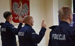 Policjanci podczas ślubowania