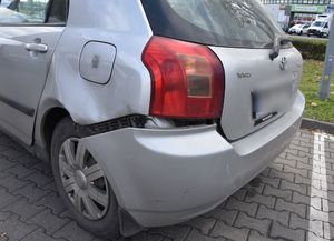 Uszkodzony tył pojazdu