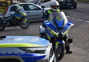 Policjant na motocyklu