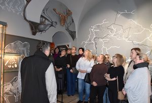 Kobiety zwiedzają muzeum