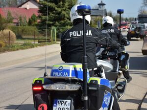 Policjanci na motocyklach