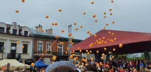 Balony w powietrzu na jarosławskim rynku