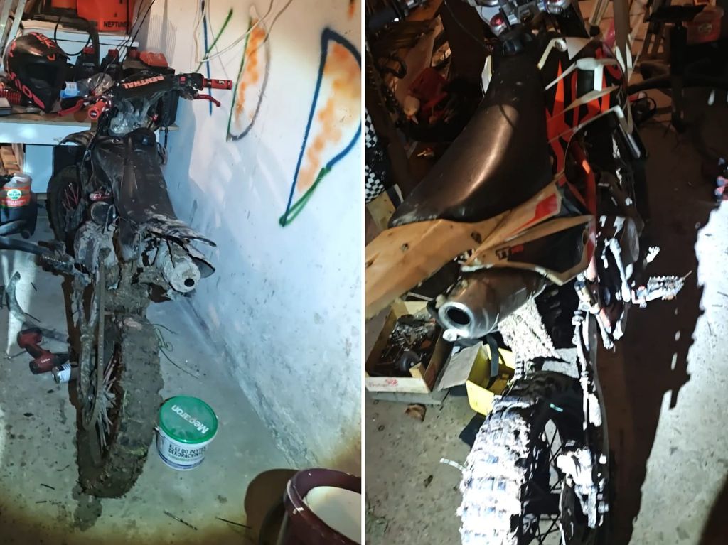 14-latkowie na motocyklach typu cross uciekali przed policją w Kostkowie
